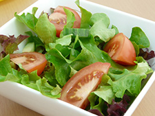 Green salad - just add olive oil!