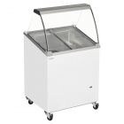 Tefcold IC201SCE Angled Glass Lid Chest Freezer With Canopy
